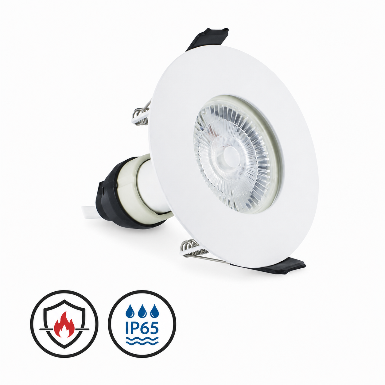 Lyora Brandwerende inbouwspotEvoFire IP65 wit rond - ILDLFR70D001